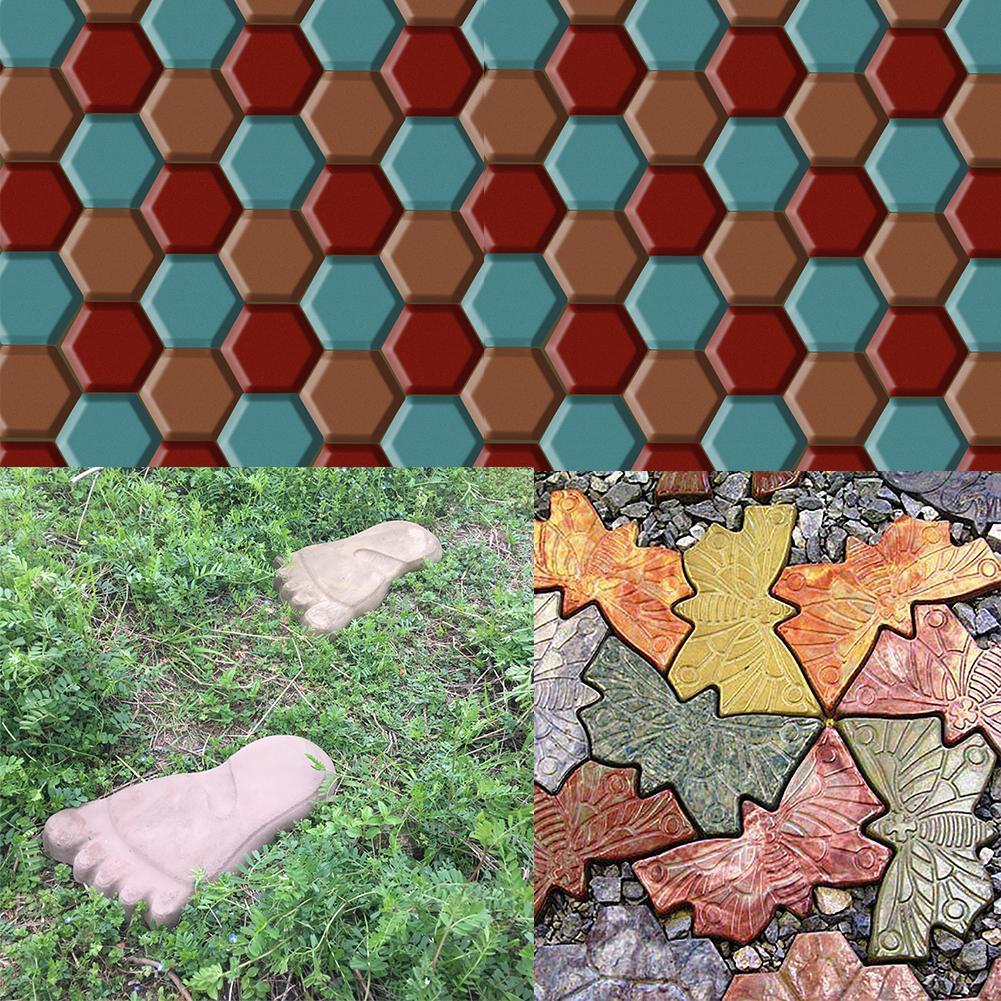 Форма для тротуарной плитки Дорожка Бетонная форма для тротуарной плитки Сделай сам Вручную Укладка Цементная дорожка Формы для бетона для домашнего сада