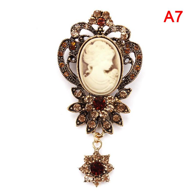 Винтажные броши S Cameo для женщин Queen's Cameo Beauty