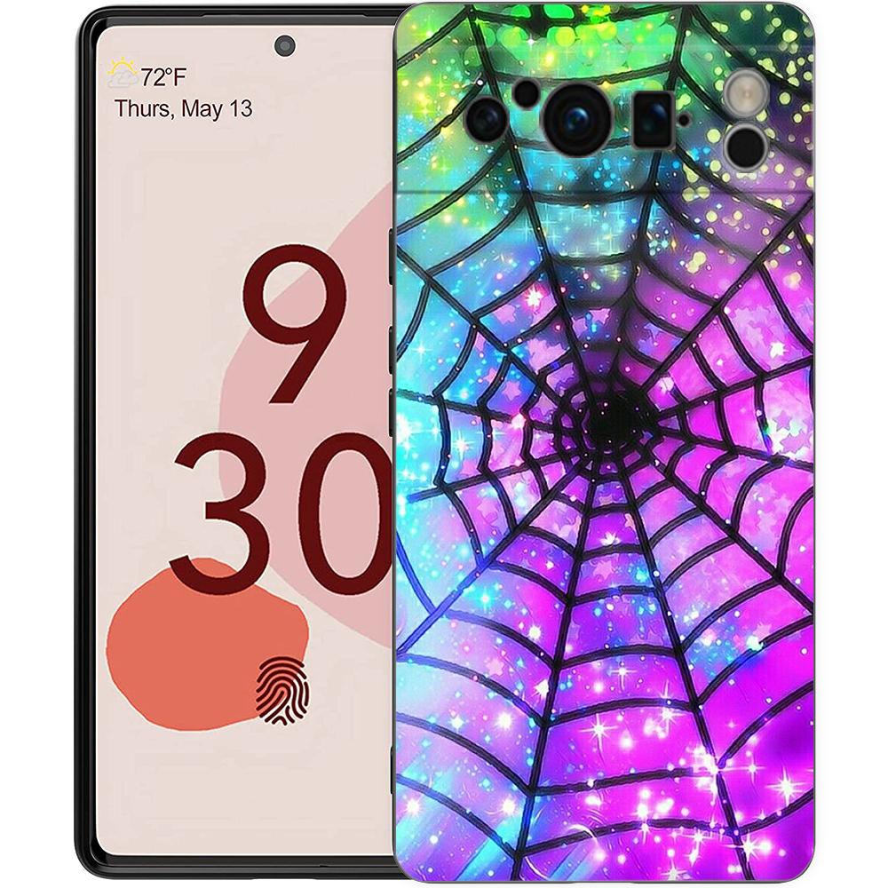 Phone Case Cover for Google Pixel 10 9 8 7 6 7A 6A Pro Shockproof Soft TPU 10 9 Pro XL Shell Capas Fundas Spider Web Coque Bags
