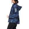 adidas Куртка W Own The Run с капюшоном и застежкой-молнией с длинным рукавом, женская куртка темно-синего цвета DZ2011