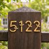 Bee House Number for Outside, Weather-proof Alloy Floating Address Numbers, Metal Number Sign for Door, Mailbox, Wall, Yard
