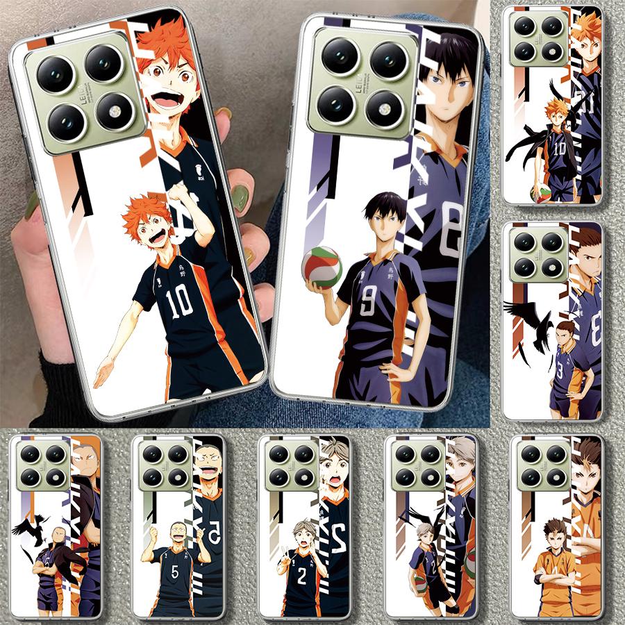 Чехол для телефона Anime Haikyuu Школьный волейбол для Xiaomi Redmi Note 15 14 13 12 11 Pro Plus 14S 12S 11S 11T 11E 10S 10 На заказ