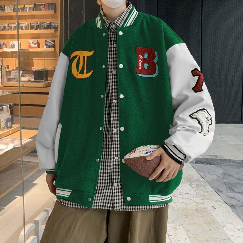 Куртка мужская пальто американский модный бренд бейсбольная одежда мужская весенняя новинка свободная вышитая повседневная куртка