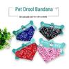 Pet Drool Bib - Polyester Triangle Scarf with Retractable Collar for Small Dogs and Cats