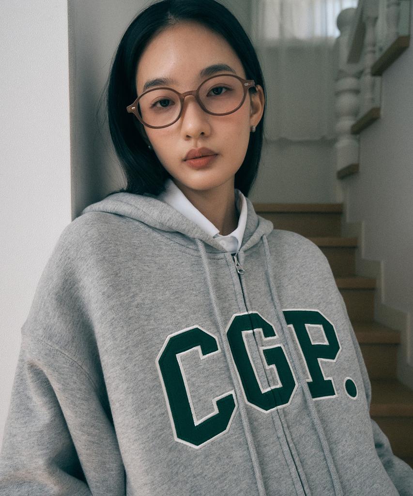 Толстовка на молнии с логотипом CGP Arch_Зеленая