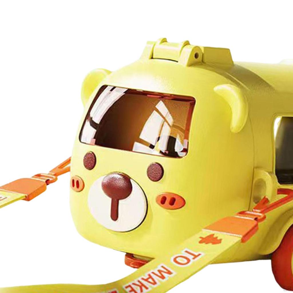 Автобусная соломенная чашка для воды, портативная съемная бутылка с ремешком, герметичная детская маленькая питьевая бутылка