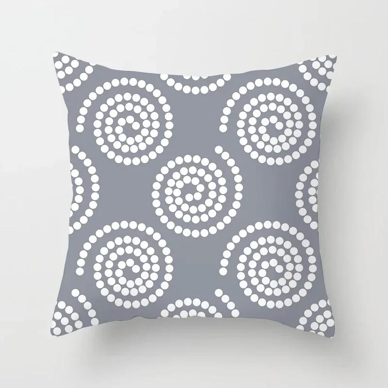 Brand New Gray Nordic Geometry Cushion Cover Hot Modern Sofa Couch Throw Pillows Cover Livingroom Decorative Simple Pillows Case