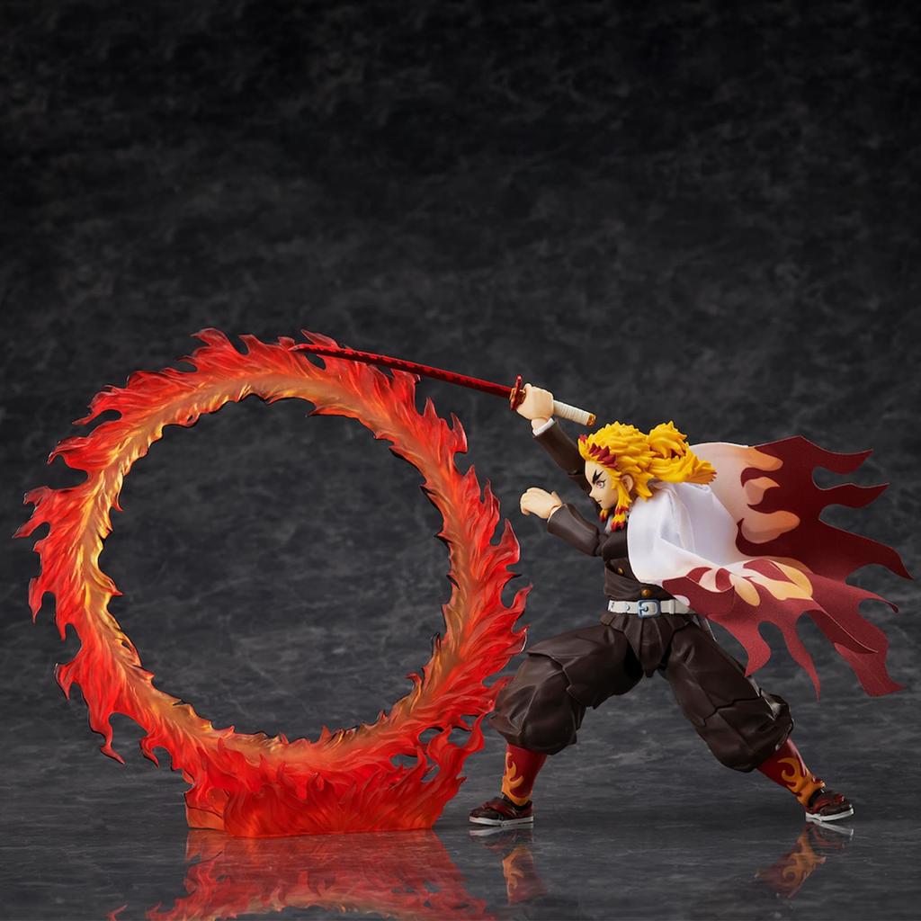 Figma Demon Kimetsu no Yaiba Rengoku Anjuro Подвижная фигурка Slayer, окрашенная в пластик, без масштаба