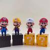 4 шт./комплект Фигурка персонажа Super Mario Модель Кукла Украшение для торта Украшения для автомобиля Аниме-аксессуары Детские игрушки Подвижная Сочлененная Масштабная Детализированная