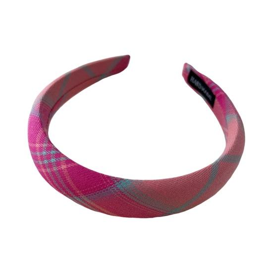 Мягкая клетчатая женская повязка на голову широкая повязка для волос легкая нескользящая петля для волос осень-зима для девочек