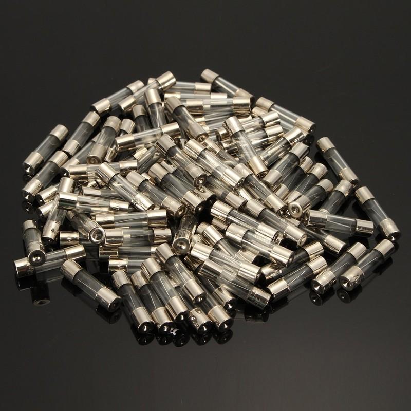 New 100Pcs 5x20mm Fast Blow 0.2A-15A Auto Car Truck Glass Tube Fuses Assorted Kit