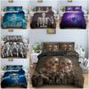 3D Skeleton Bedding Set Skull Duvet Cover 2/3Pcs Quilt Cover With Pillowcase Queen King Size Soft Microfiber Fabric Bedclothes