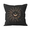 Bohemian Black Sun and Moon Printed Pattern Cushion Cover for Home Living Room Sofa Decoration  Pillowcase