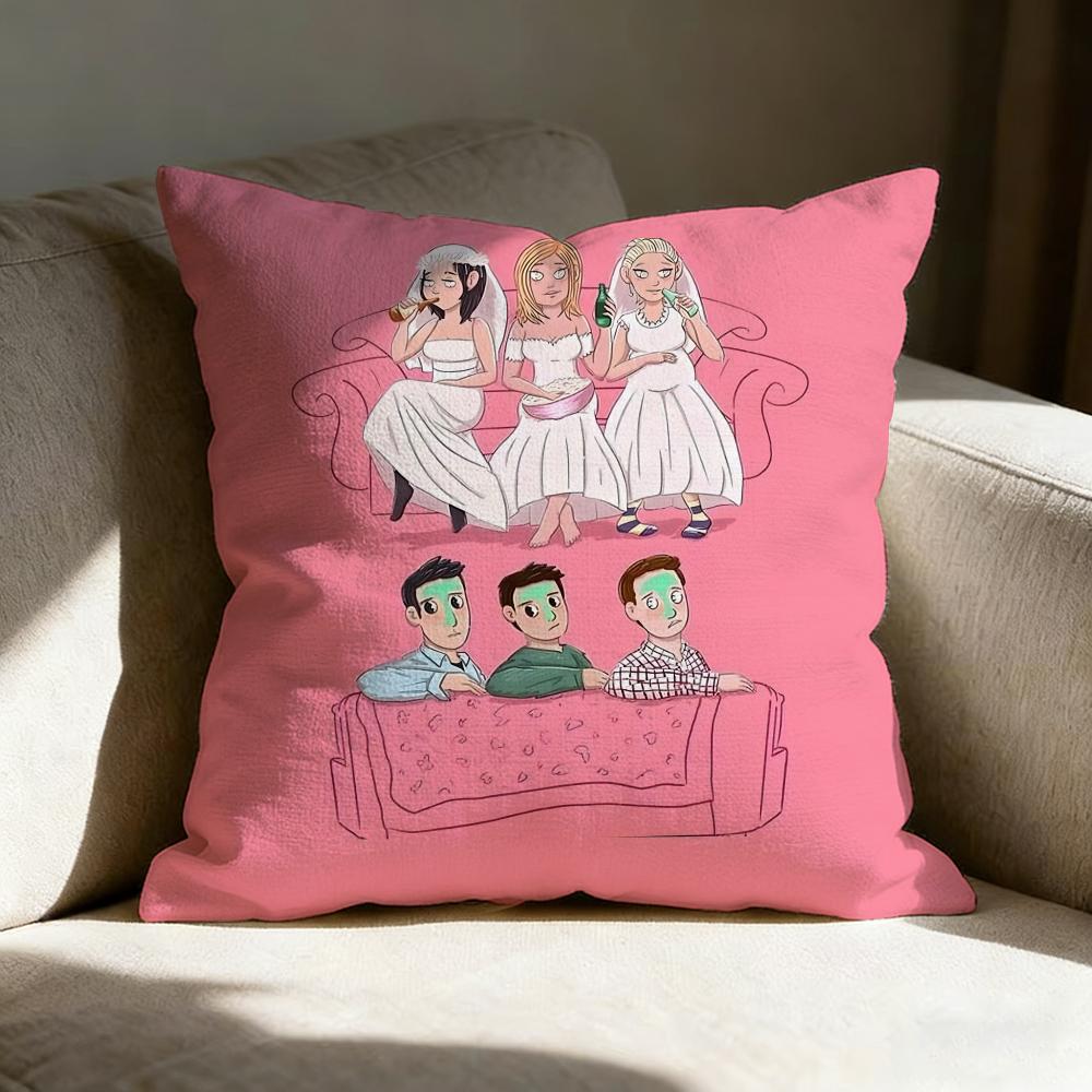 Ffriends Moive Pillow Case Pillowcase Doublesided Printed Sofa Cushion Bedroom Headboard Pillow