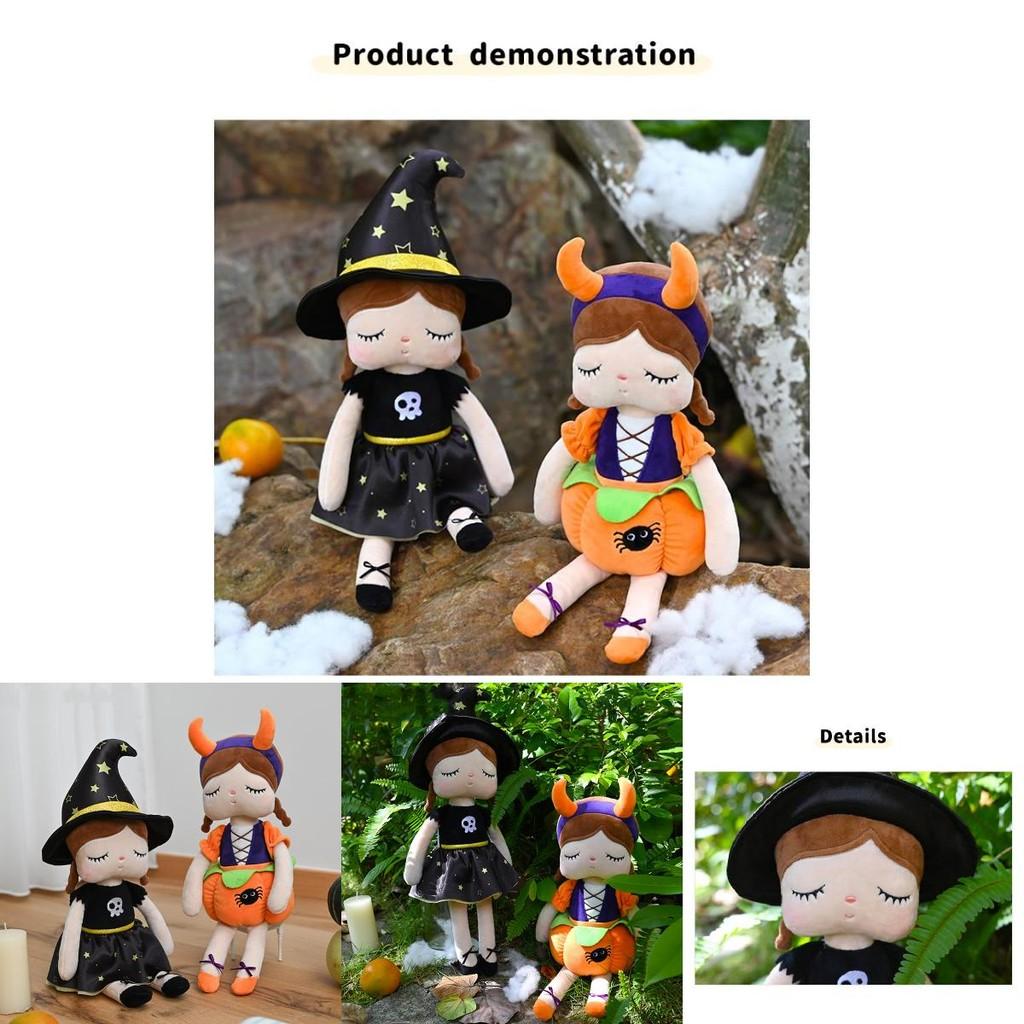 Adorable Angela Witch And Pumpkin Plush Toys For Halloween