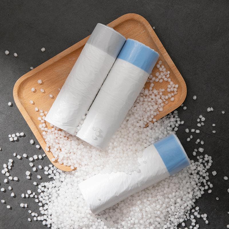 Portable Automatic Closure Disposable Drawstring Trash Bags for Dorms and Homes