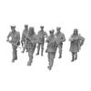 7 Pieces Figure Models Miniature Figurines Collectible Resin Dioramas for Fairy Garden Sand Table