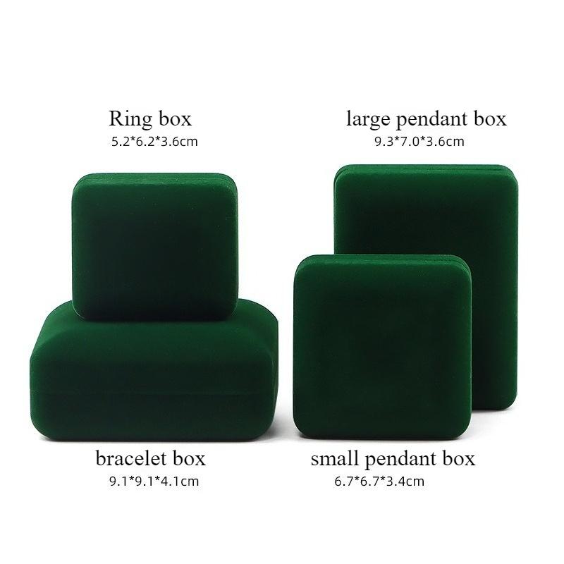 High end velvet iron box jewelry box, gold jewelry jade gift ring box, necklace bracelet jewelry packaging box