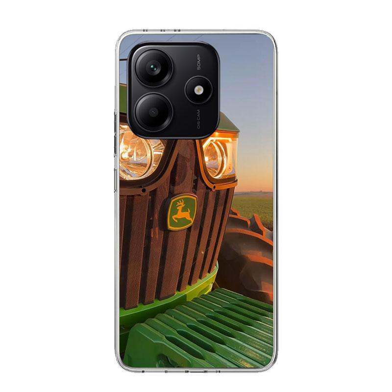 Farm Vehicle Tractor Case Phone Cover for Xiaomi Redmi Note 14 13 12S 12 11S 11 11T 11E 10S 10 Pro Plus 9 9S 5G + Trend Fundas