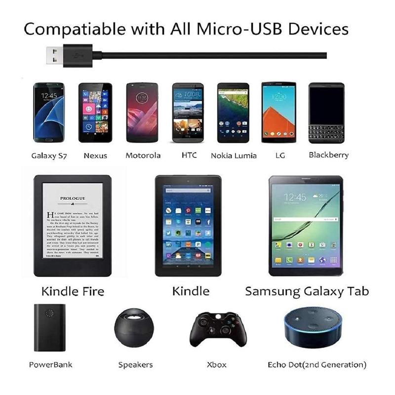 Кабель Micro USB для зарядки Android, кабель для быстрой зарядки PS4, шнур для Samsung Galaxy S7, S6 Edge, J3, J7 Note 5, 4, Xbox, Kindle Fire