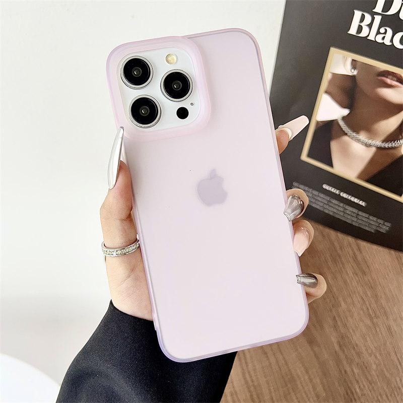 Простой прозрачный матовый чехол для iPhone 16 Pro Max 15 16 Plus 14 13 12 Pro 11 XR XS Универсальный мягкий силиконовый защитный чехол от падений