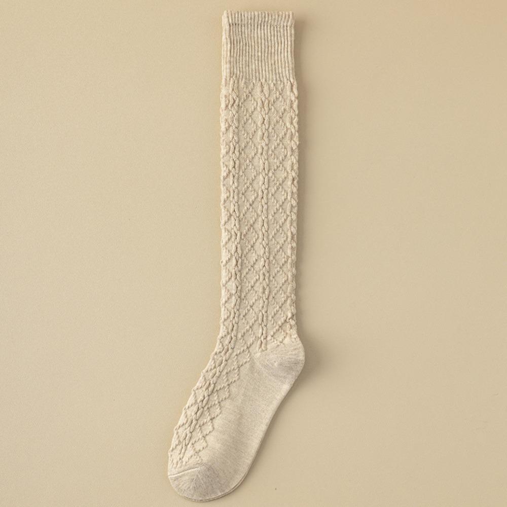 Теплые гольфы до колена однотонные ретро носки в корейском стиле женские чулки для девочек