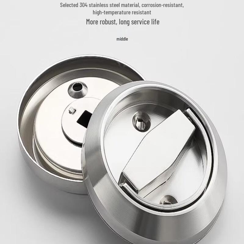 Stainless Steel Round Punch-Free Cabinet Pull Handle