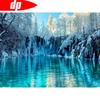 Diamond Painting Full Round Scenery Diamond Embroidery Winter Nature Landscape Diamond Bead Picture