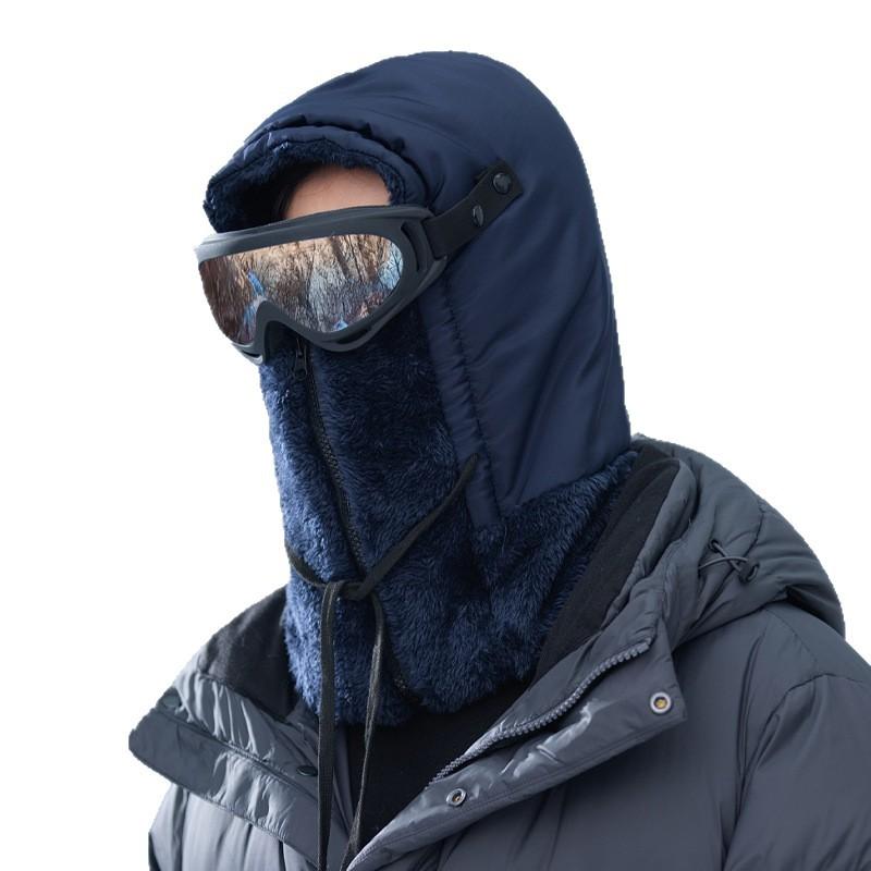 Уличная альпинистская холодостойкая и ветрозащитная лыжная шапка  Утолщенный теплый шарф  Интегрированная шапка  Модная и универсальная шапка