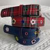 Belt Y2k Dopamine Flower Red Plaid Belt, Female Sweet Cool Babes Denim Blue Tide