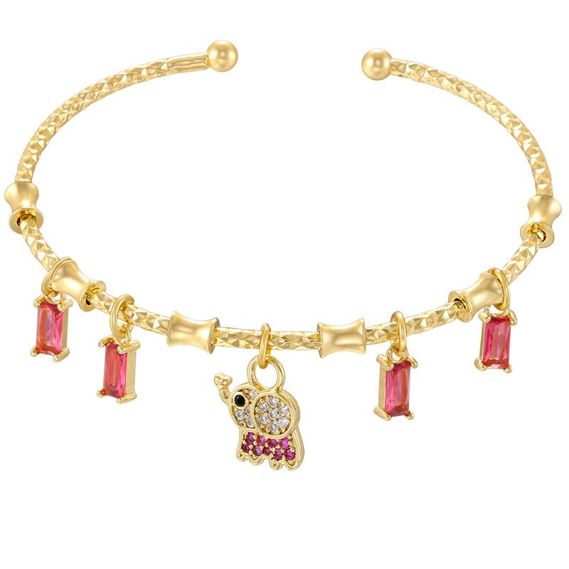 Beetle Octagram Rainbow Splicing Bracelet Personalized Geometric Water Drop Four-Leaf Clover Bracelet Vl648