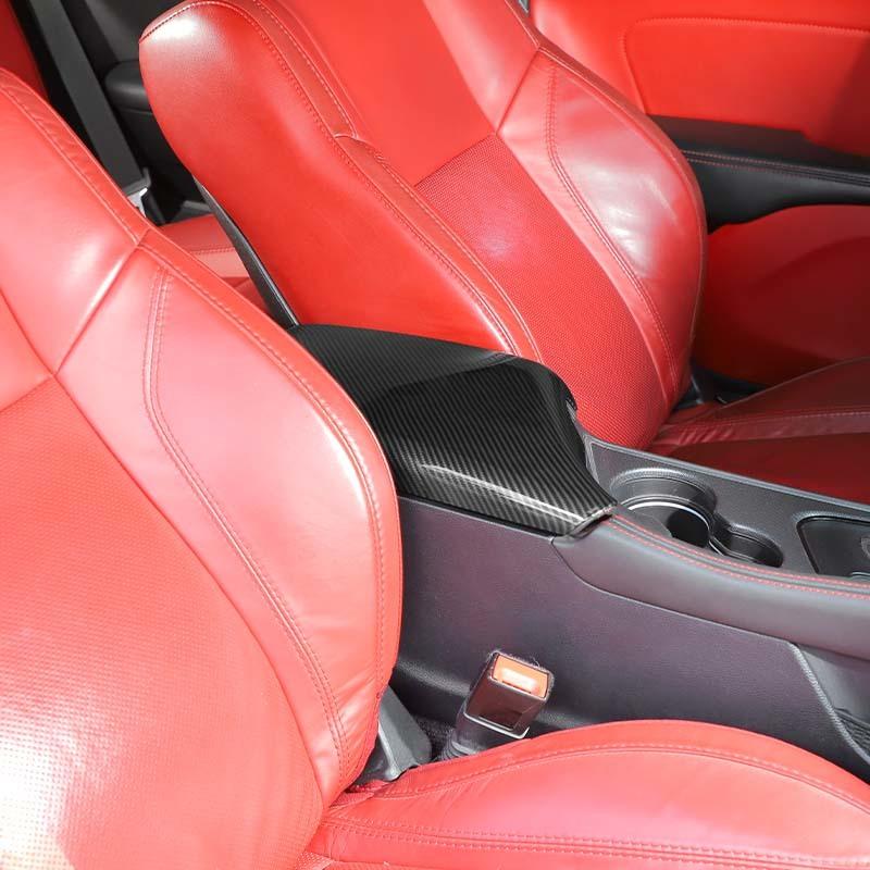 ABS подлокотник декоративная панель декоративная крышка наклейка для Dodge Challenger 2015 up аксессуары для салона автомобиля