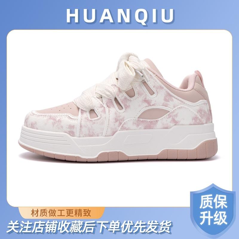 Глобальный кампус стиль высококачественные туфли на толстой подошве женские ZHQ68001 весенние женские туфли новая корейская версия универсальные белые туфли