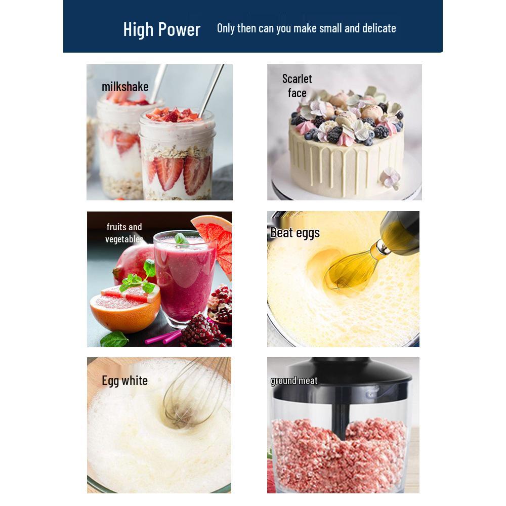 German Handheld Immersion Blender Mixer, Homogenizer for Baking, Glaze, Mousse, Commercial Multifunctional Basque.