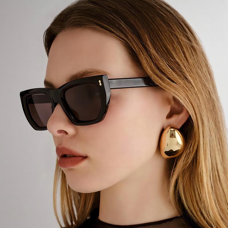 Spring men's and women's sunglasses personalized wear fashion glasses sunscreen large frame sunglasses women