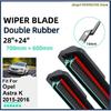 Двойные резиновые автомобильные дворники для Opel Astra K 2015-2016 Передние дворники Лобового стекла Резиновые автомобильные аксессуары 2015 2016