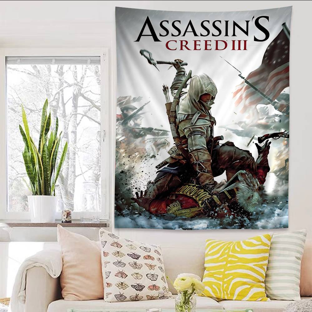 Игровой Классический AAssassins Крутой CCreed Аниме Гобелен Подвесной Таро Хиппи Настенные Ковры Общежитие Домашний Декор
