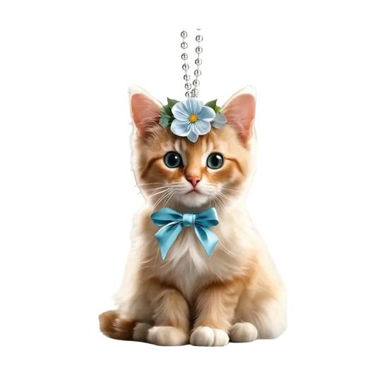 Рождественский кулон в виде зеркала заднего вида, подвесное украшение со шнурком, легко подвешивается, устойчив к выцветанию, подвеска в виде собаки, украшение на рождественскую елку