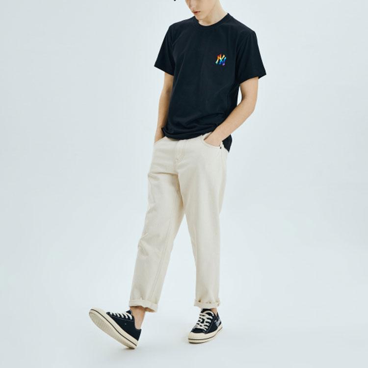 Новые унисекс футболки MLB Черные 31TSR1031-50L