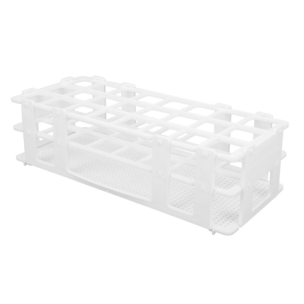 24‑Hole Plastic Test Tube Rack Assembly Detachable Sampling Tube Holder for Laboratory 25x25mm