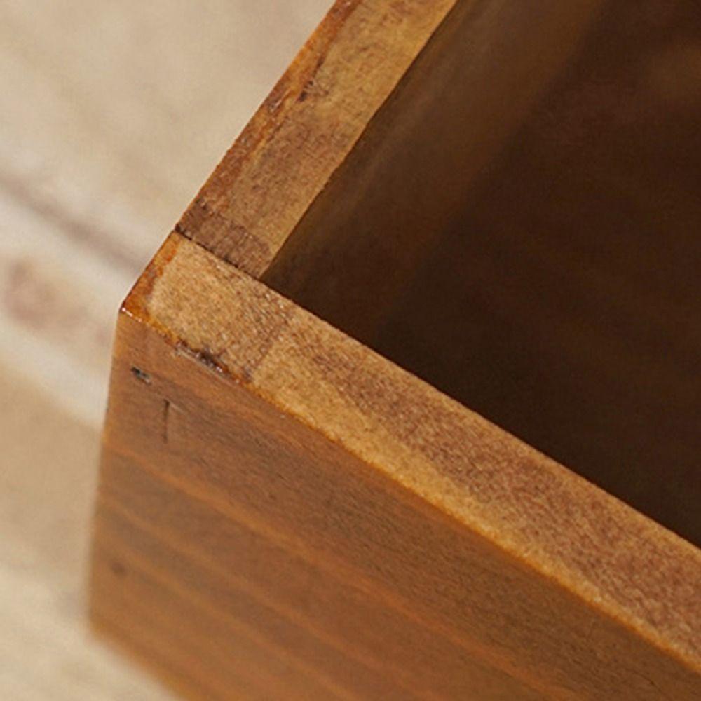 Wooden Jewelry Box Vintage Storage Case Miscellaneous Organizer Cosmetics Box Travel