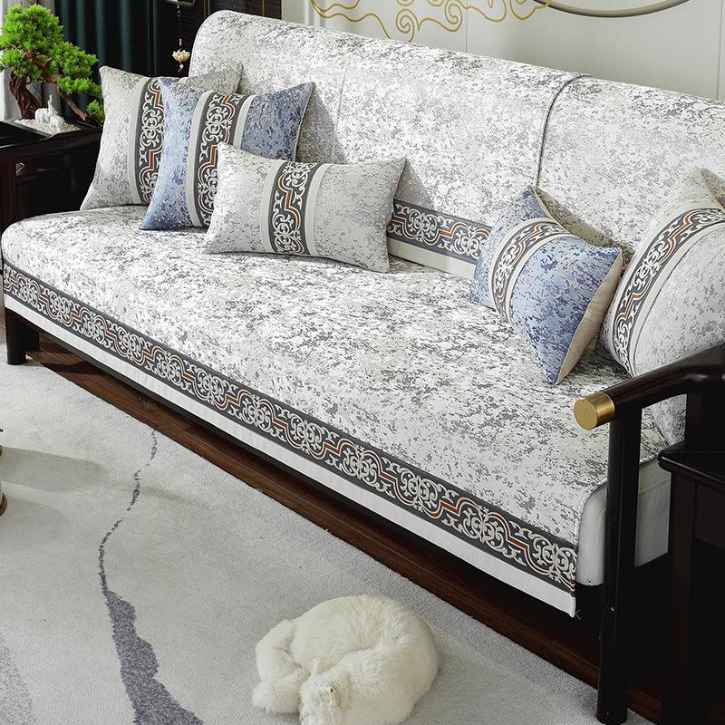 Чехлы для диванов из шенилла в китайском стиле, нескользящие, пылезащитные, высококачественные, классические, твердые, чехлы для диванов, чехлы для кресел в гостиной