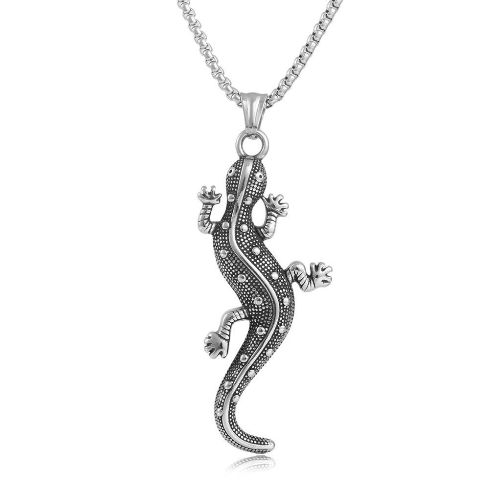 European and American Popular Chinese Dragon European and American Dragon Lizard Gecko Snake Pendant Versatile Trend Accessories