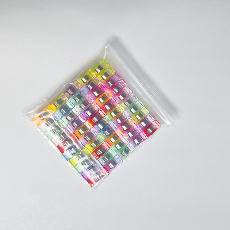 Набор из 60 красных и белых зажимов для окантовки края для шитья и пэчворка