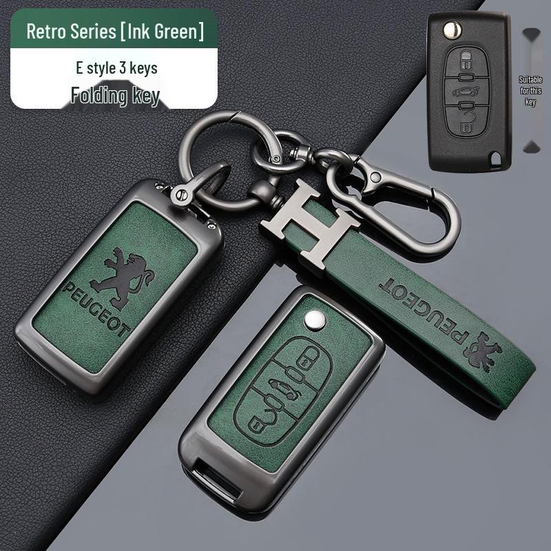 Крышка-брелок из цинкового сплава для Dongfeng Peugeot: Подходит для моделей 308, 301, 408X, 308S, 3008, 2008, 508