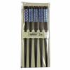 Ishida Japanese Chopsticks, Set of 5, Indigo Garden, Natural Wood, 23cm