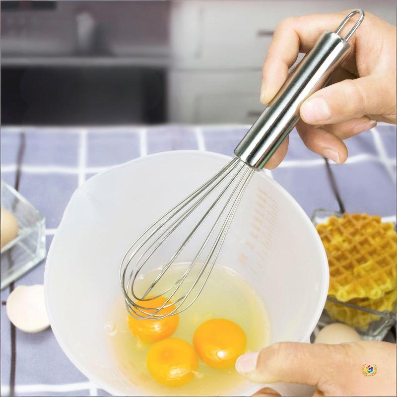 Handheld Cream Mixer Stainless Steel Egg Beater, Kitchen Wire Ball Egg Beater, Milk Beater, Egg Mixer, Mixing Tool