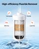 Gravity-fed Water Filter System, 8.52L 304 Stainless-Steel Countertop Water Filtration System, Reduces Lead and up to 99% of Chlorine, w/ 2 Carbon