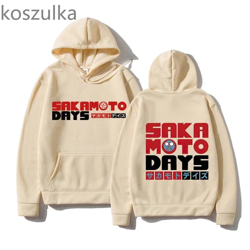 SAKAMOTO DAYS Толстовки Унисекс Модные Принтованные Свитшоты Унисекс Уличная Одежда Хип-Хоп Осень Зима Эстетичная Одежда