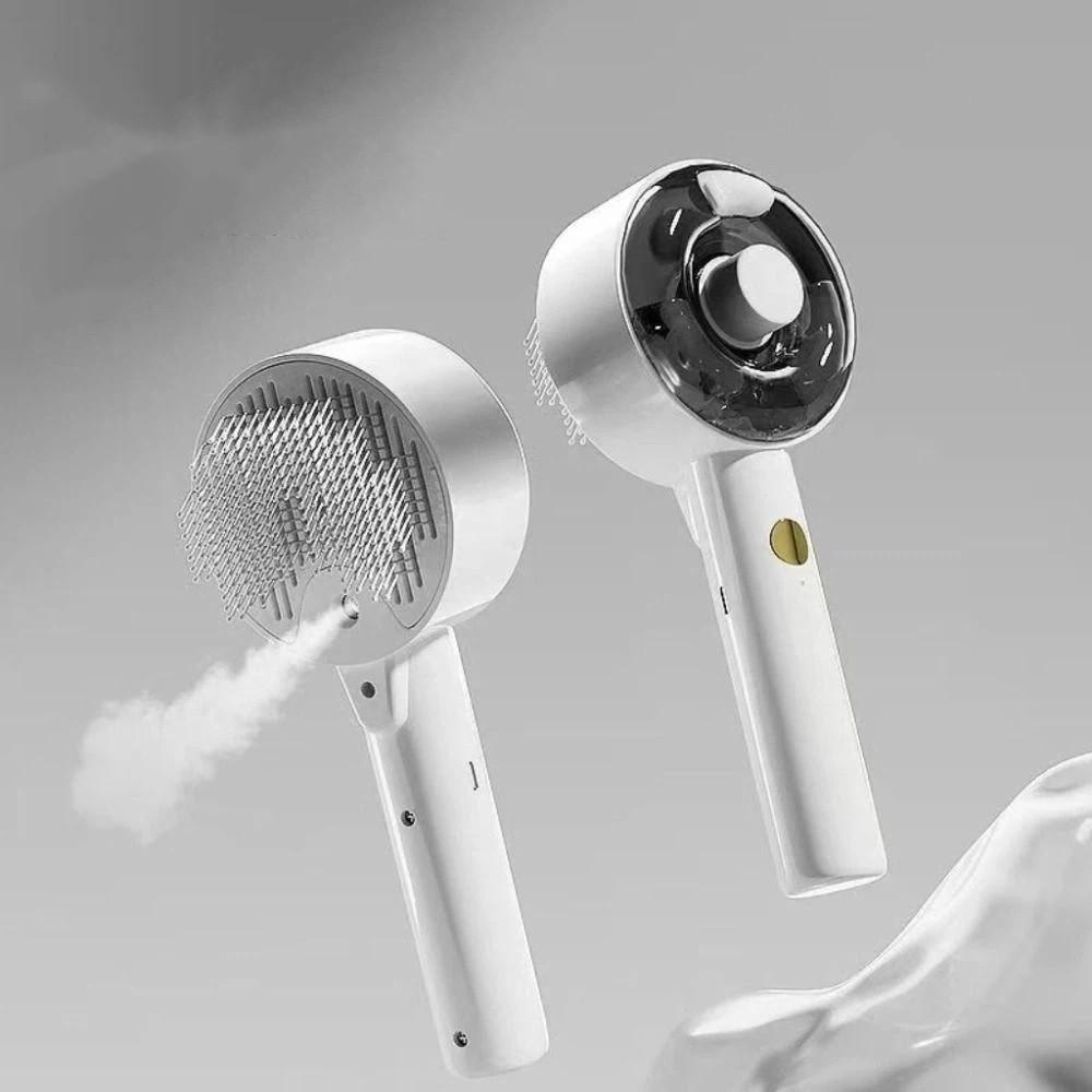 One Button Pet Cleaning Spray Adjustable Pet Grooming Comb Pet Electric Steam Brush For Grooming